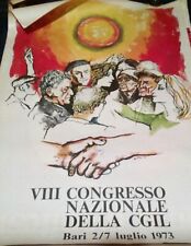 Poster originale congresso usato  Carmagnola