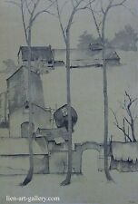   Village Viet nam  Orig watercolor painting  Phong Dinh Thao b1977 VUFA2003  for sale  Shipping to Canada