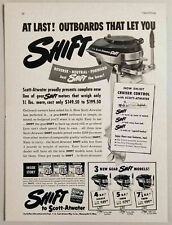 1949 Print Ad Scott-Atwater Gear Shift Outboard Motors 4-HP, 5-HP, 7.5-HP Minn. for sale  Shipping to South Africa