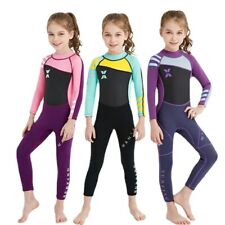 2.5MM Neoprene Cute Girl Thermal Wetsuits Children Full Body Diving Suits Surf  for sale  Shipping to South Africa