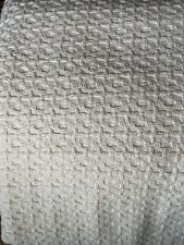 Cobertor térmico vintage King 100% algodão waffle tecido 92x105 branco feito nos EUA comprar usado  Enviando para Brazil