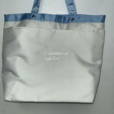 Bolsa tote Dolce & Gabbana azul claro branca grande verão 19X14X6,5 comprar usado  Enviando para Brazil