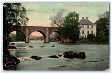 Cartão postal 1912 Liffey Bridge Leixlip Co. Kildare República da Irlanda publicado comprar usado  Enviando para Brazil