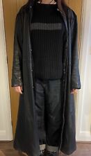 Black leather trench for sale  ST. NEOTS