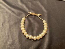 Bracelet perles blanche d'occasion  Bourgoin-Jallieu