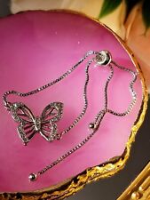 Zirconia butterfly bracelet for sale  LONDON