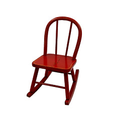Antiga cadeira de balanço/boneca infantil vermelha The Appleton Line Furniture Co. da década de 1940 comprar usado  Enviando para Brazil