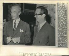 1960 Press Photo Presidente do Brasil Quadros e Capitão Henrique Galvão em Caracas comprar usado  Enviando para Brazil