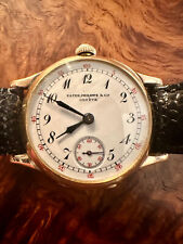 RARO Vintage Patek Philippe Relógio Masculino de Ouro 18K - Mostrador Lateral, Transicional comprar usado  Enviando para Brazil