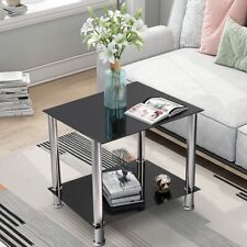 Coffee Table Tempered Glass Living Room Side Table  2 Levels Greensen for sale  Shipping to South Africa