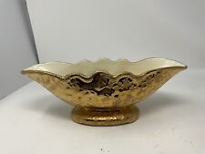 VINTAGE 22K WEEPING GOLD DECORATIVE CONSOLE BOWL, used for sale  Shipping to South Africa