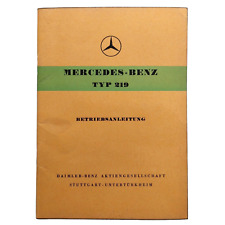 Instrukcja obsługi Mercedes-Benz typ 219 W105 Ponton 04/1956 - wydanie A niemiecki na sprzedaż  Wysyłka do Poland