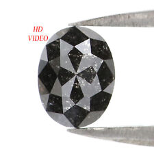 Diamante natural suelto corte ovalado de 0,74 quilates 6,05 mm diamante sal y pimienta QL1911 segunda mano  Embacar hacia Argentina