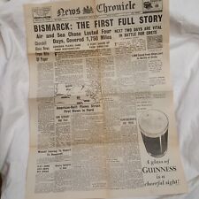Vintage newspaper ww2 for sale  STANFORD-LE-HOPE