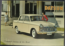 1962-1963 Datsun Bluebird 312 sedán carpeta folleto excelente original segunda mano  Embacar hacia Mexico