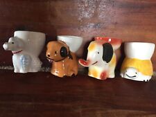 4 x egg cup bundle dogs elephant tortoise - excellent condition look unused for sale  HULL
