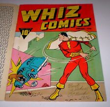 DC Famous 1st Edition F-4 WHIZ Comics nn (#1) SIGNED by C.C. BECK Treasury sized for sale  Massapequa