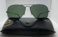 Used, Ray-Ban 58mm Aviator Classic Black Sunglasses - Green Glass Polarized for sale  Shipping to South Africa