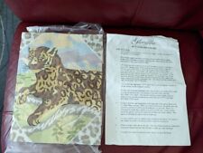 Usado, Kit de tapeçaria vintage Glorafilia Needlepoint #4075 Leopard Safari comprar usado  Enviando para Brazil