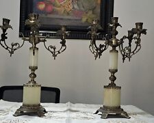 Coppia candelabri alabastro usato  Ghemme