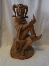 Till Eulenspiegel Hand Carved Wood Vintage German #UEBN for sale  Shipping to South Africa