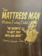 Camiseta M Vintage The Mattress Man/The Factory Outlet/Squeaky Springs Idaho Adulto segunda mano  Embacar hacia Argentina