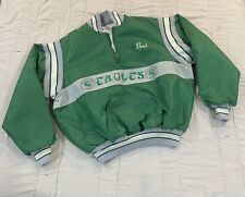 RARE vintage Philadelphia Eagles pullover sports jacket 2XL MADE in USA for sale  Corning