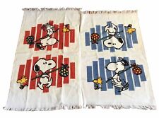 Vintage Utica Stevens Toalhas de Mão Snoopy Woodstock Desenho Animado Anos 60 Anos 70 Par de 2 comprar usado  Enviando para Brazil