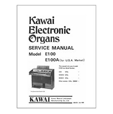 KAWAI E-100 A Service Manual Schematic Diagrams Schaltplan Schema elettrico E100 segunda mano  Embacar hacia Argentina