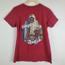 Rusty Rail Brewing Company M Red Short Sleeve T shirt Single Jack Lager graphic, used for sale  Shipping to South Africa