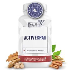 NATION HEALTH MD ActiveSpan -Longevity Formula Supplement with Ashwagandha for sale  Shipping to South Africa