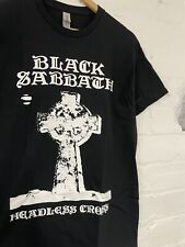 Camiseta Black Sabbath cruz sem cabeça não usada tamanho M impressa na tela, usado comprar usado  Enviando para Brazil