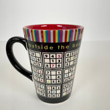 Caneca de café Sudoku Lover preta vermelha alta cerâmica porcelana jogo de presente em GiftCraft comprar usado  Enviando para Brazil