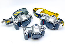 Vintage Nikon F65 35mm film cameras x3 Body only plus 2 straps  for sale  REDRUTH
