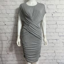 Vestido feminino armação M urze cinza crise cruzada cintura caída manga dolman comprar usado  Enviando para Brazil