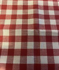 Red gingham fabric for sale  CHESTERFIELD
