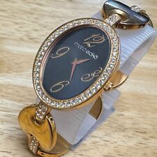 Relógio de quartzo Marc Ecko E10534L1 feminino tom dourado aço strass oval nova bateria comprar usado  Enviando para Brazil