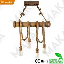 Lampadario corda bambù usato  Luzzi