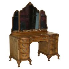 SUBLIME QUALITY BURR WALNUT HAND CARVED DRESSING TABLE  PART OF SUITE for sale  Shipping to South Africa