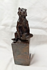 Bronze bear sculpture for sale  THETFORD