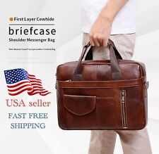 leather work bag briefcase for sale  Brooklyn