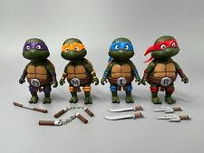 Usado, Juego de 4 TORTUGAS BEBÉ NECA TMNT Dibujos animados 2.5" Ninja Target de Accesorios Set segunda mano  Embacar hacia Argentina