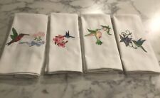 Unique Set of 4 Dinner Napkins-Hummingbirds for sale  Shipping to South Africa
