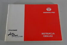 Instrukcja obsługi / Podręcznik FSO Polonez Atu Plus Stojak 1998 na sprzedaż  Wysyłka do Poland