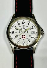 Reloj militar suizo Hanowa; reparado, banda nueva, batería nueva, ¡gran reloj! segunda mano  Embacar hacia Argentina