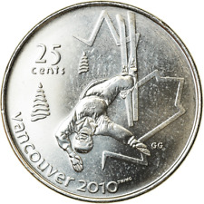 Kanadyjska moneta Kanada 25 centów | Królowa Elżbieta II | Narciarstwo freestyle | 2008 na sprzedaż  Wysyłka do Poland
