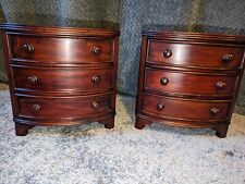 mahogany bow front chest for sale  BANFF