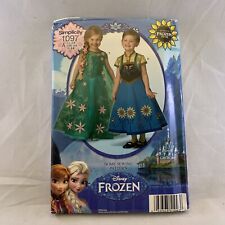 Fantasias de vestido Simplicity infantil 3-8 Disney Frozen Anna Elsa padrão 1097, usado comprar usado  Enviando para Brazil