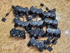 Lot of 10 Black PlayStation 2 Dualshock 2 Wired Controller SCPH-10010 Tested PS2, used for sale  Shipping to South Africa