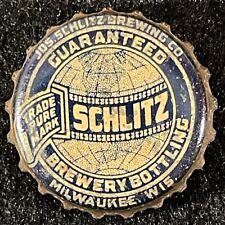 Used, SCHLITZ BEER CORK CONE TOP BEER CAN BOTTLE CAP MILWAUKEE WISCONSIN WISC CROWN WI for sale  Shipping to South Africa